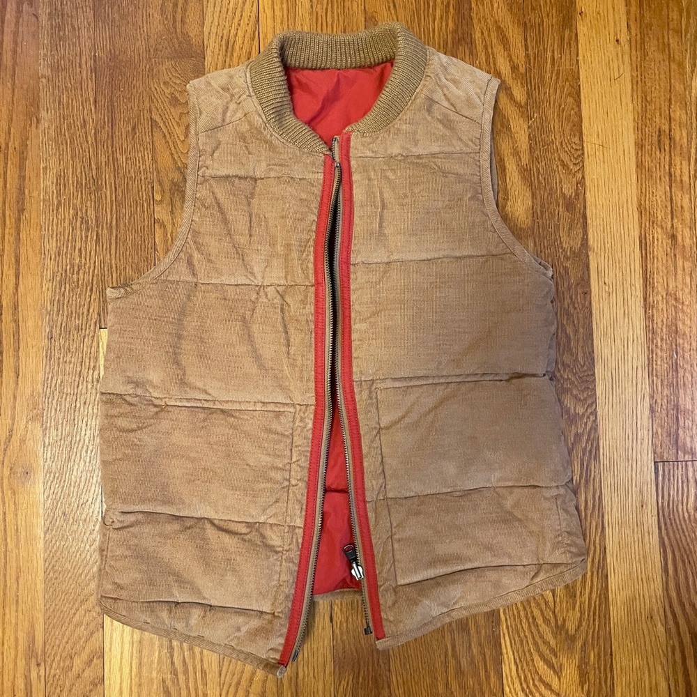 Toad & Co reversible corduroy vest